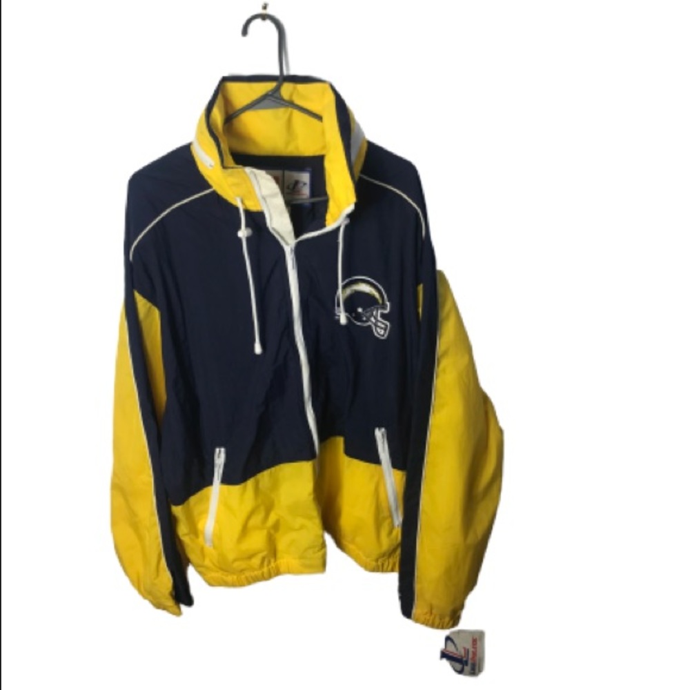 Vintage San Diego Chargers jacket with hoodie